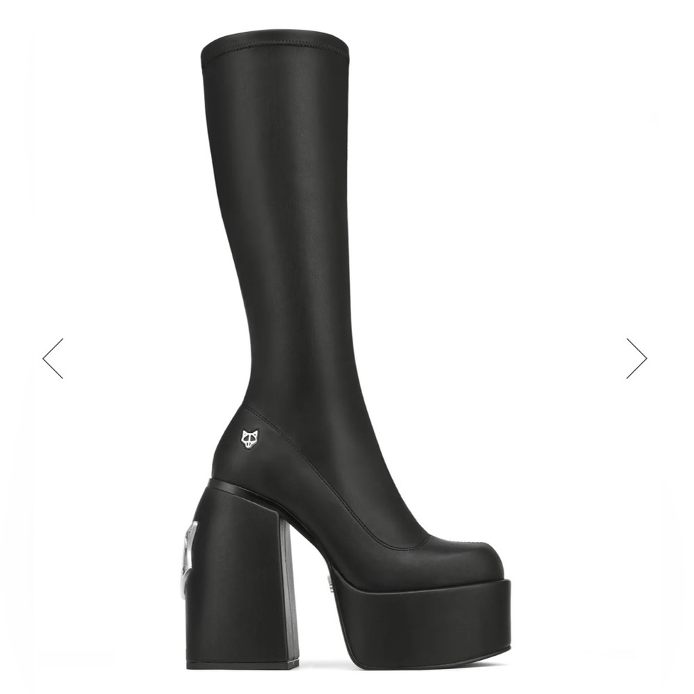 Naked Wolfe Spice Black Stretch boot Size 38 EU brand new